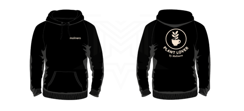 Hoodie Plant Lover schwarz